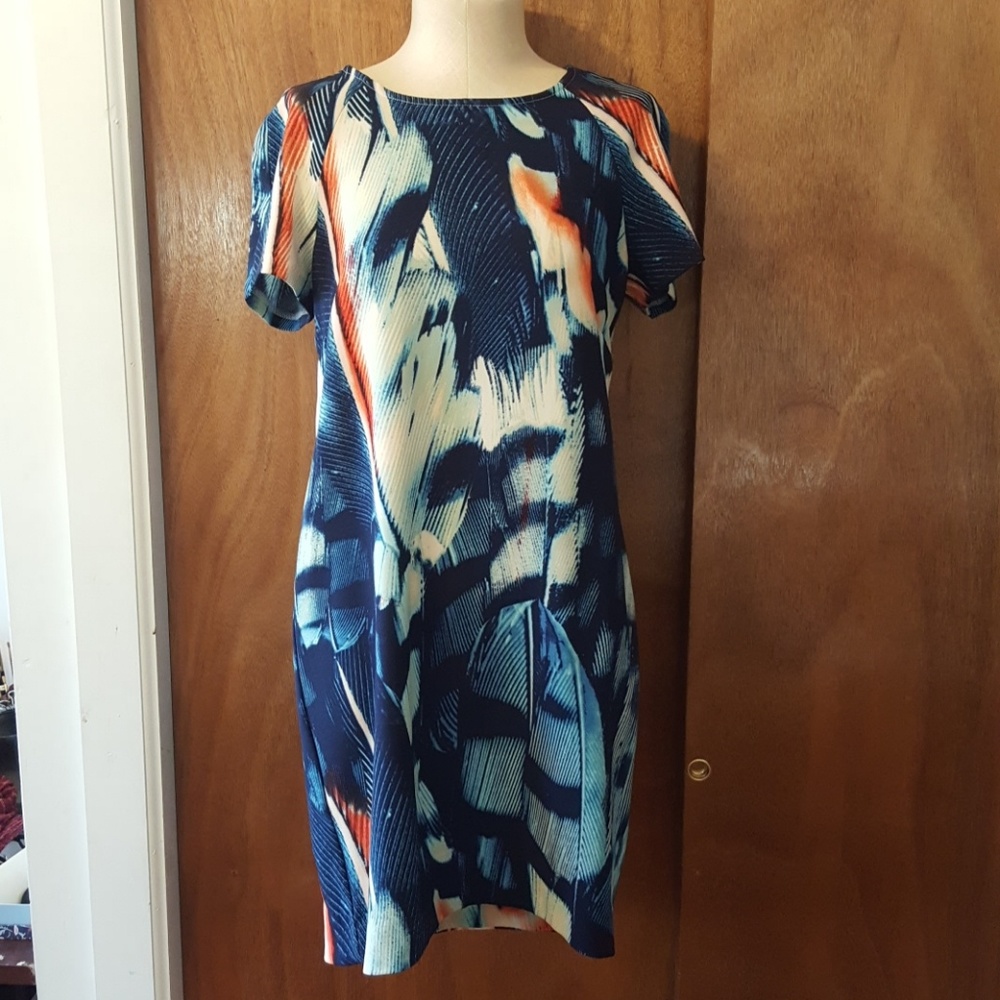 Printed Short Sleeve Dress